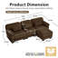 Canapé d'angle modulaire Cloud Couch avec pouf-792747572-792777875