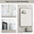 Front LED Anti-Fog Bathroom Vanity Mirror with Beveled Metal Framed-851420677-851420674-851420672