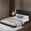 Lit plateforme tapissier capitonné - taille de lit grand-1840633521