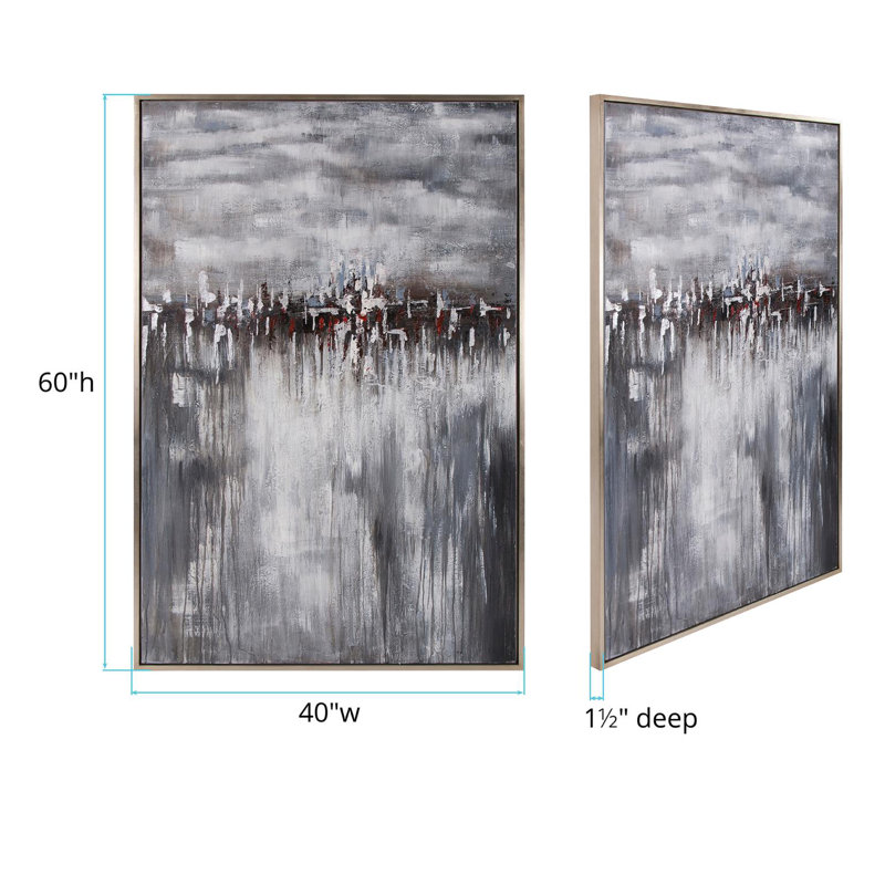 «In the Moonlight», peinture sur toile encadrée
