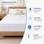 Protège-matelas à fermeture à glissière élastique Abrego avec surface respirante, imperméable, lavable et confortable-2057262348