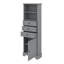 Grande armoire de rangement avec 3 tiroirs et tablettes réglables, panneau de fibres à densité moyenne peint, convenant à la salle de bain, au bureau, à l’intérieur et à l’intérieur-226478885