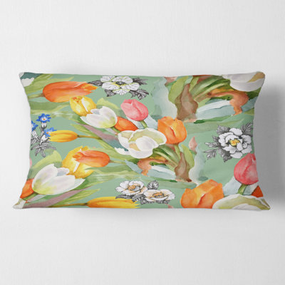 Floral Throw Pillow