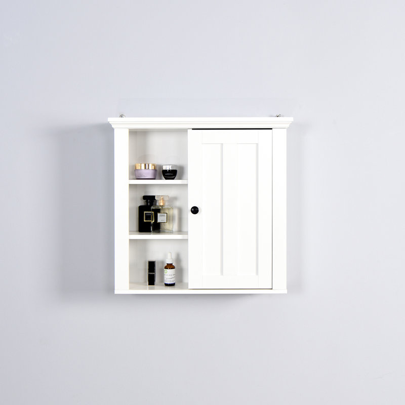 20.46x5.58x20 Inch Bathroom Cabinet With Door, White , Enticing Style, Waterproof , Easy Assembly, Adjustable Shelf, Ideal Over Toilet Storage For Bathroom, Office, Kitchen, Bedroom Alluring Design,