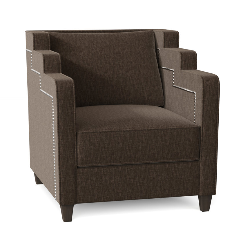Abbey Armchair, Brown Mahogany, Grayfield Ash