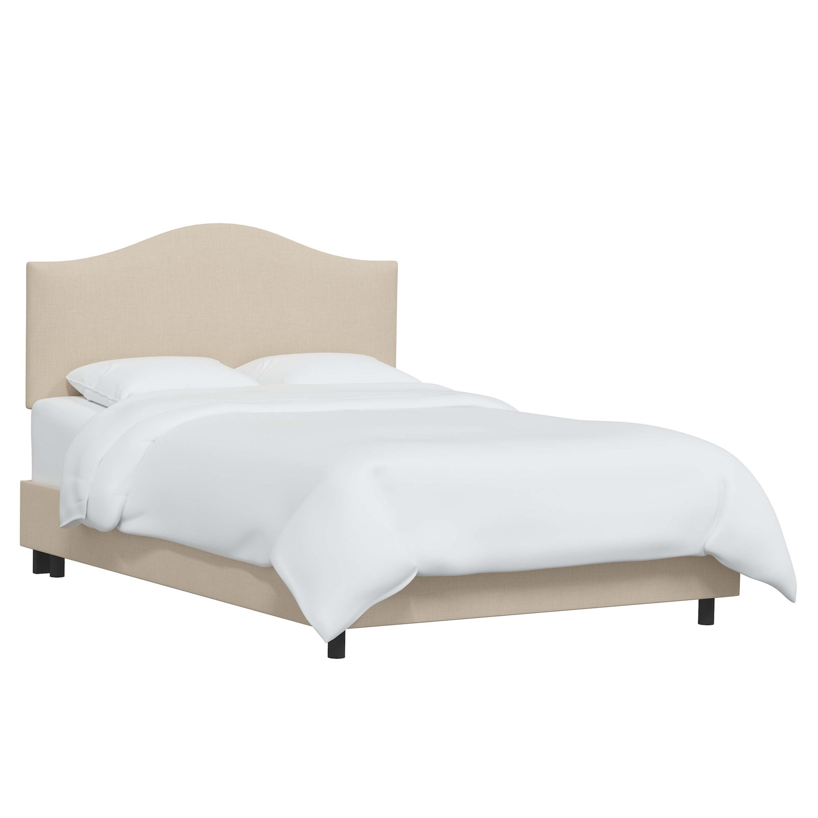Morris Upholstered Standard Bed, King, Classic Linen Linen