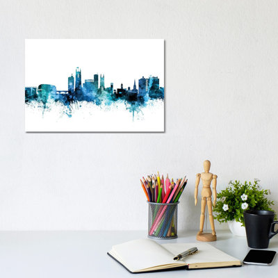 Derby, England Skyline by Michael Tompsett - Wrapped Canvas Gallery-Wrapped Canvas Giclée