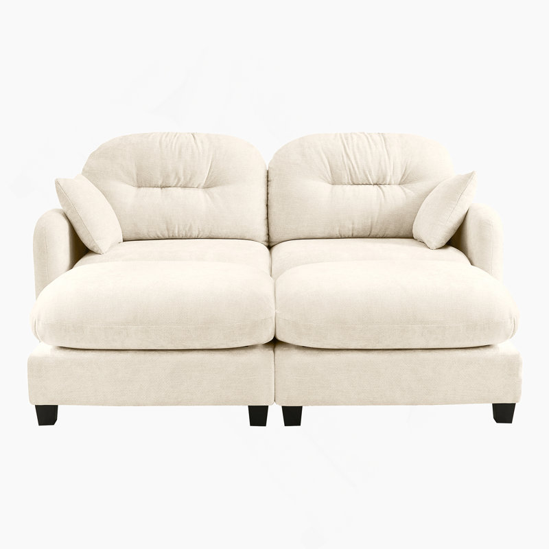 Canapés modulaires Cloud avec tissu en chenille de qualité supérieure, dossier capitonné, conception ergonomique et installation facile pour divers espaces