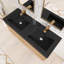 Ensemble de meuble-lavabo double 48 po avec comptoir en quartz 48 po-66482113-66482126