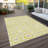 Washable Floral Indoor / Outdoor Rug-1619134245