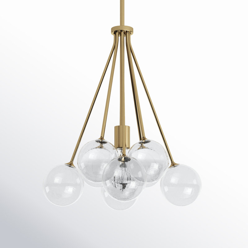 Logan 1 - Light Cluster Pendant, Satin Bronze