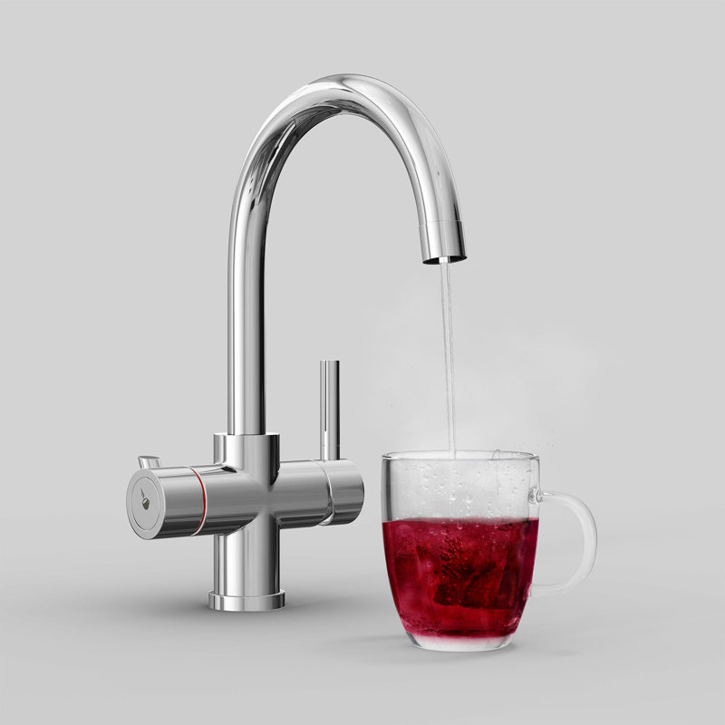 Fohen Touch Kitchen Faucet, Polished Chrome