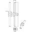 Meuble-lavabo 1 lumière 40,5 po Clarissa en nickel brossé Clarissa-2046611034