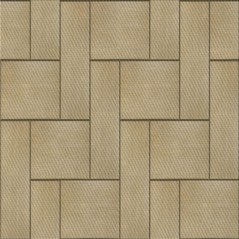 Tapis brun Power Loom, Carré 4 pi