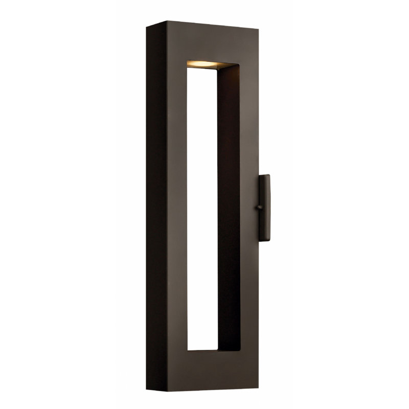 Atlantis 2 Light Outdoor Sconce, Bronze, 16" H x 2.75" W, LED