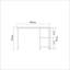 Bureau d'étude industriel avec structure en métal, pin atlantique et finition noire | 49,2 po x 31,1 po x 21,5 po | 100% panneau de particules enduit de mélamine, épaisseur: 0,7 pouce | Vaste espace de rangement avec de nombreuses tablettes pour le bureau à domicile