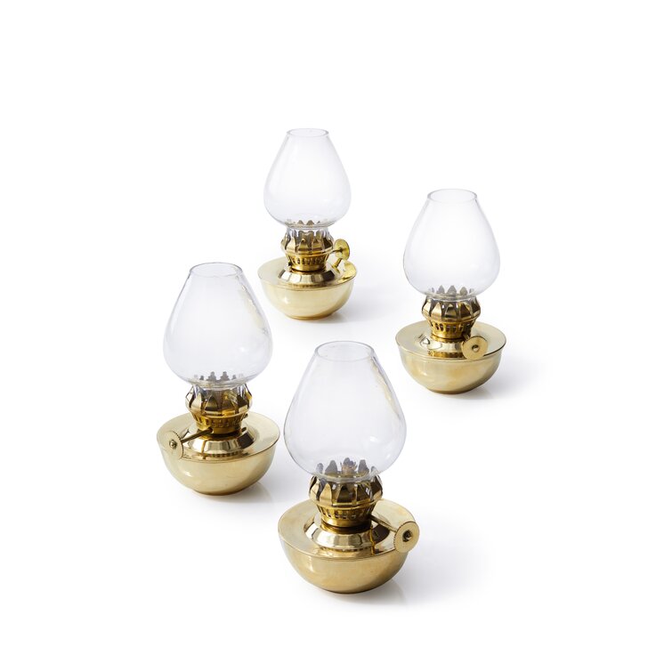 Minature Genie Oil Lamp by Nippon Yoko Boeki Company/ Small Oil Lamp/ Wick  Burning Oil Lamp 