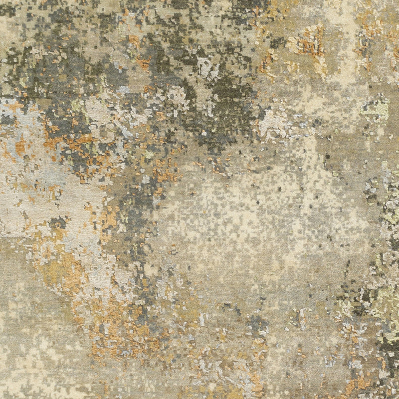 Colaba Silk Abstract Area Rug, Rectangle 2' x 3'