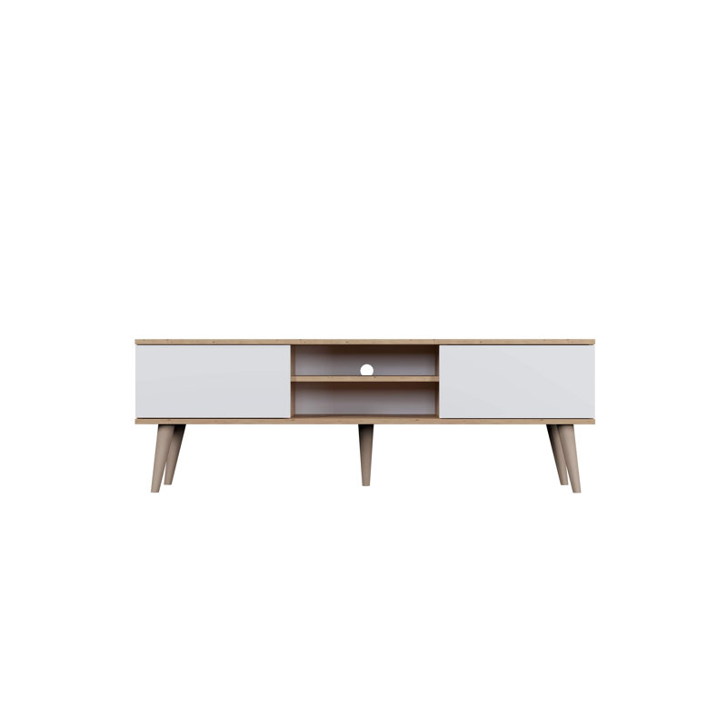 Kaylani TV Stand, 160cm W, Artisan Oak/White