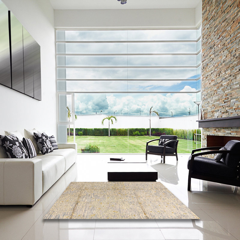 Abstract Indoor Rug, Square 3'