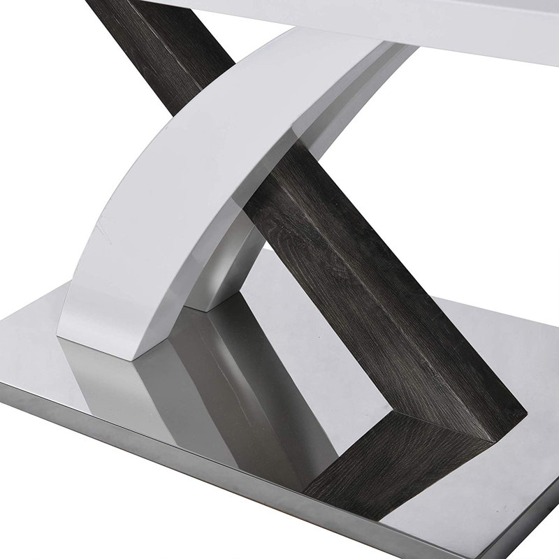 Valles Extendable Metal Base Dining Table