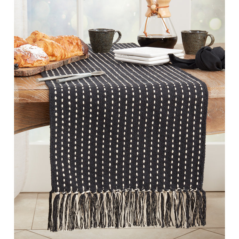Runner_Fringe Design Stitched Table Runner