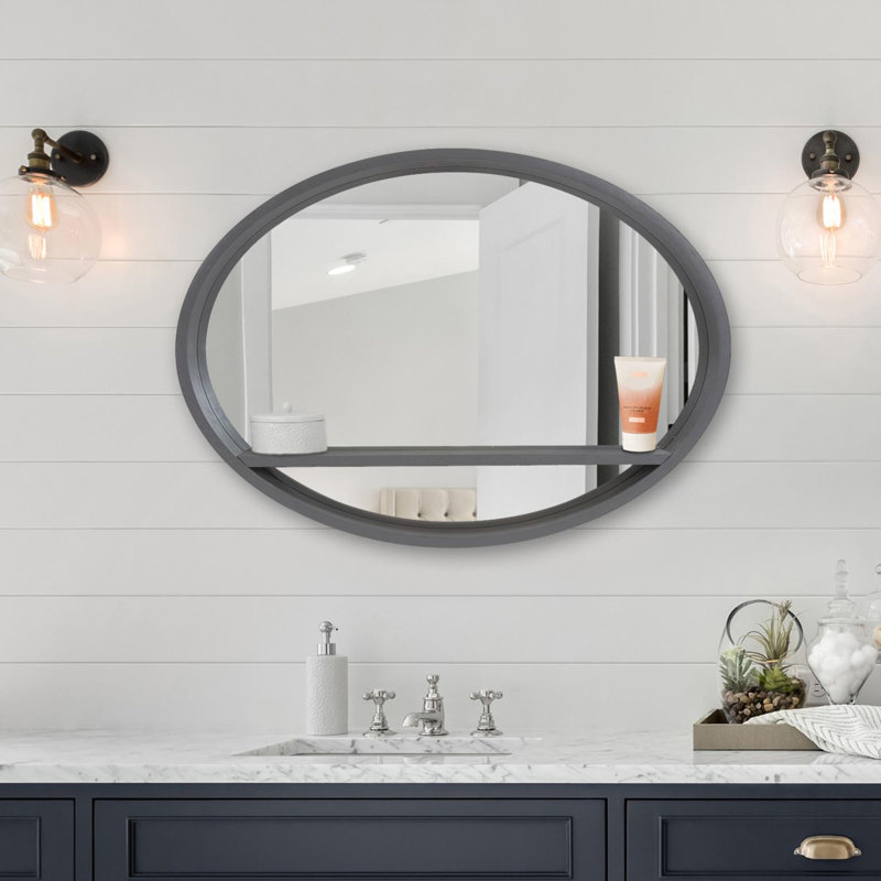 Miroir d'appoint en bois Schoenbeck