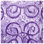 Tapisserie murale géométrique mauve tourbillon