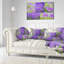 Coussin Blue Spring Flowers Collage