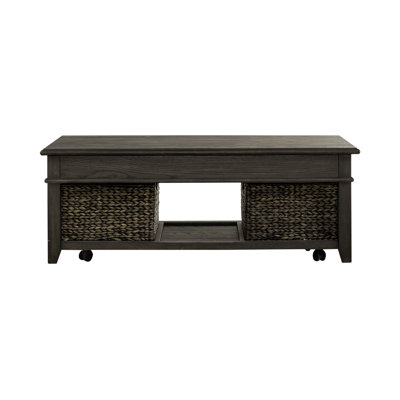 Odysseus Lift-Top Coffee Table w/ Casters