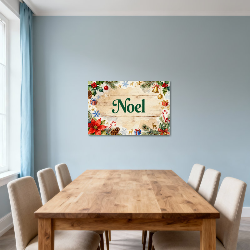 Décoration de Noël Noël, H 20 po x l 30 po