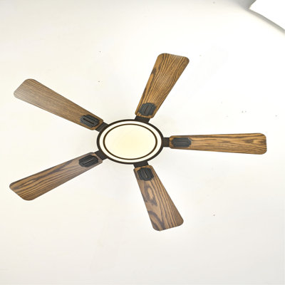 42" 5PCS  Plywood Blades Ceiling Fan With LED  Light 3000-6500K Dimmable,Quiet DC Motor  Ceiling Fans 6 Speed Levels,Reversible Ceiling Fan,For Patio Living Room, Bedroom, Office,Indoor.
