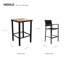 Carlo Bar Set with Metal Outer Material