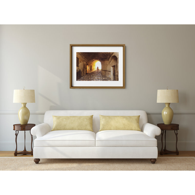 Gone Girl Print by Joseph Regan, 22" H x 26" W x 0.75" D, Walnut