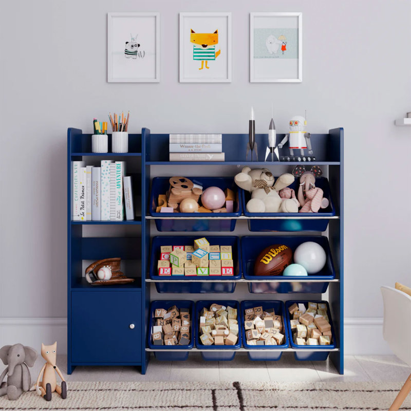 Slevin Isabelle & Max™ Toy Organizer With Bin, Navy