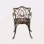 Chaise de salle à manger, cuivre noir (ensemble de 2)