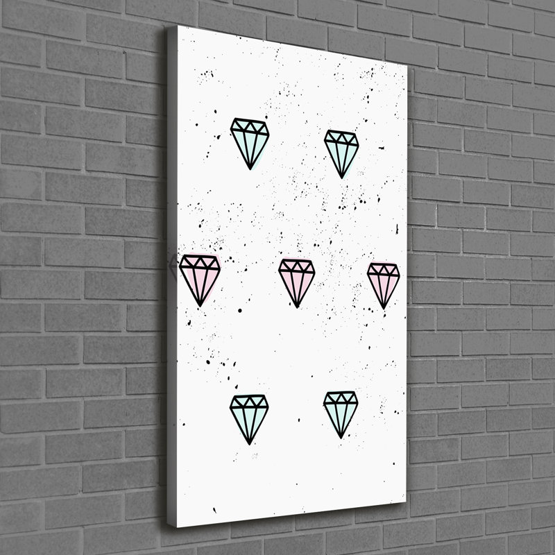 Diamonds - Wrapped Canvas Print