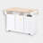 55.7" W Wood Kitchen Island with Drop Leaf-483947725
