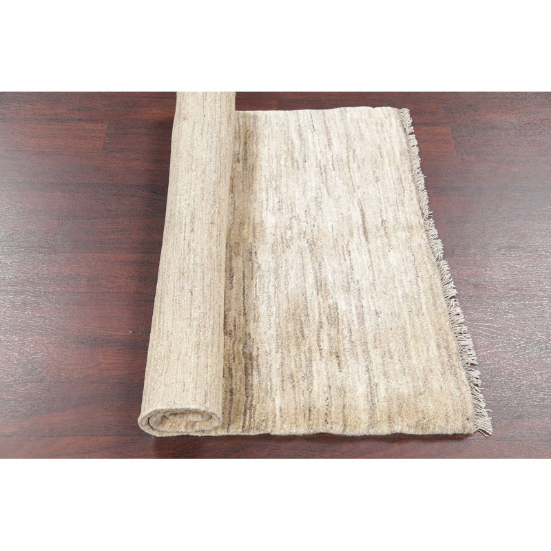 Bott One-of-a-Kind 3'6'' X 4'6'' 1980s Wool Area Rug in Cream