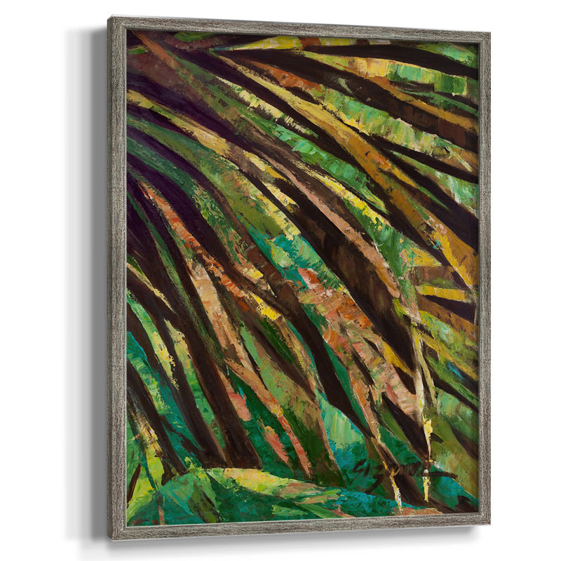 Las Palmas I, reproduction encadrée - bois massif, H 11 po x l 9 po