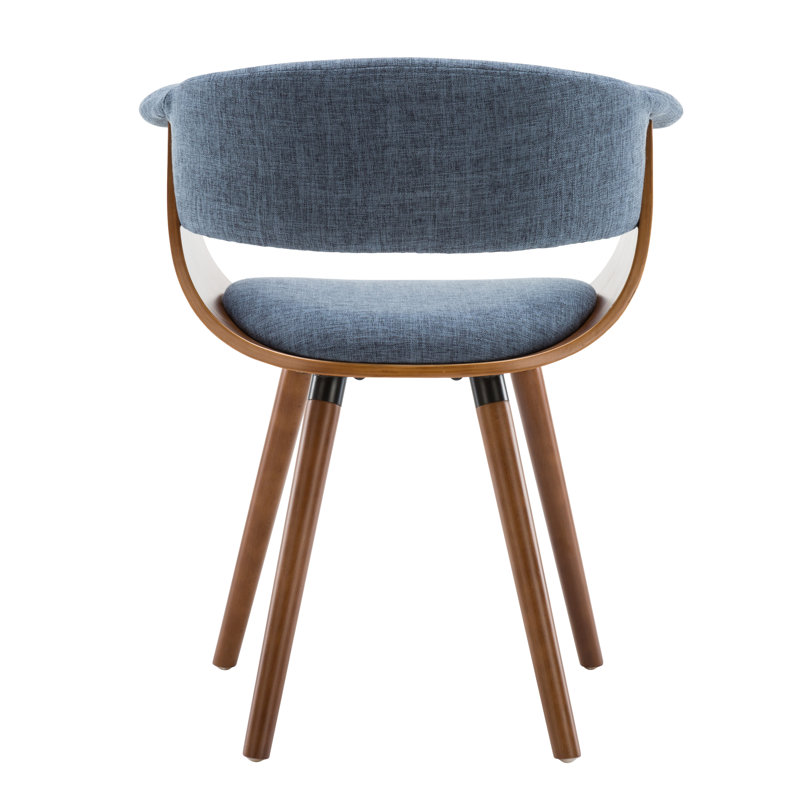 Kincheloe 47cm H Fabric Upholstered Upholstered Back Armchair in Blue, Blue