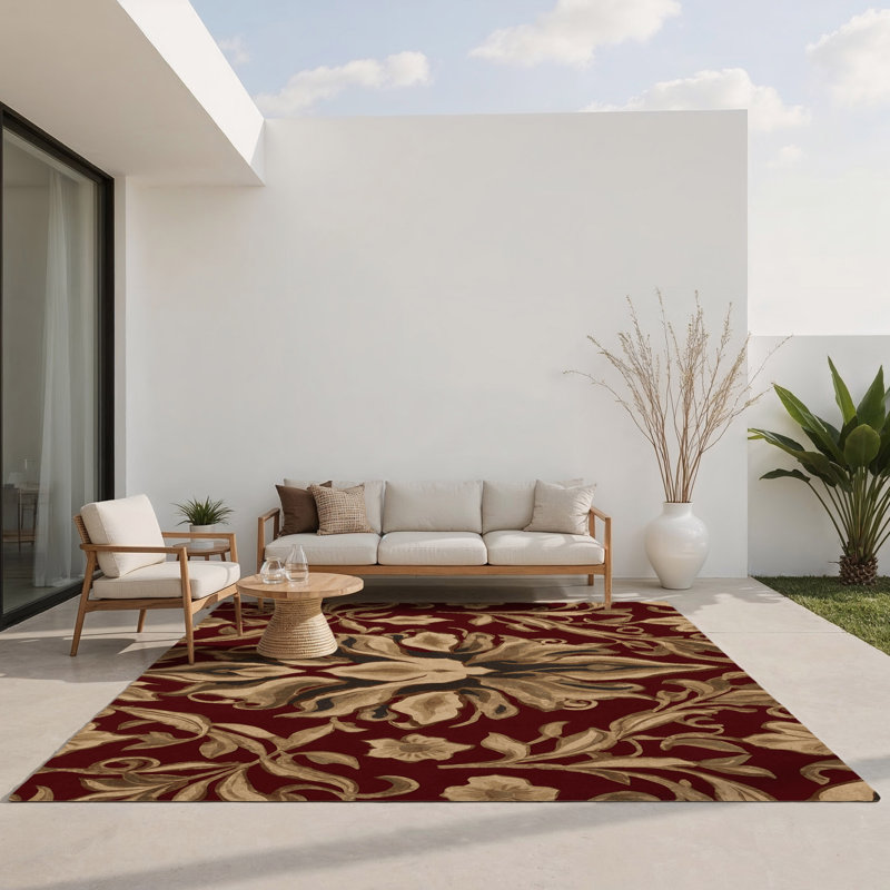 Tapis intérieur et extérieur Harmonic Reverie, Rectangle 5 pi x 7 pi