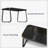 4-Piece Patio Conversation Set with 1 Loveseat, 2 Chairs, 1 Glass Table for Balcony, Poolside, or Garden-1809597222