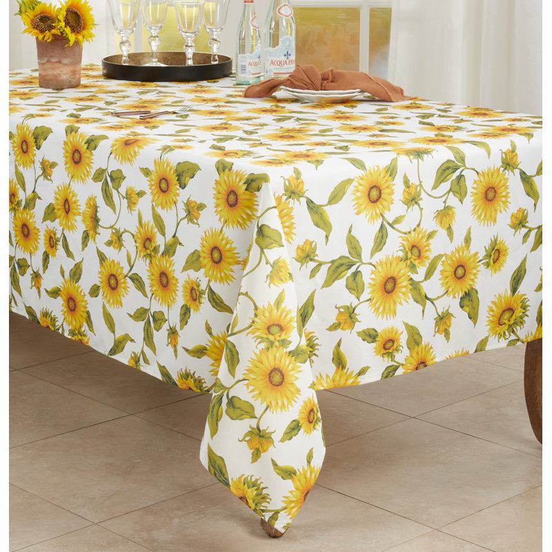 Alleyne Girassol Floral Tablecloth, 65" W x 140" L