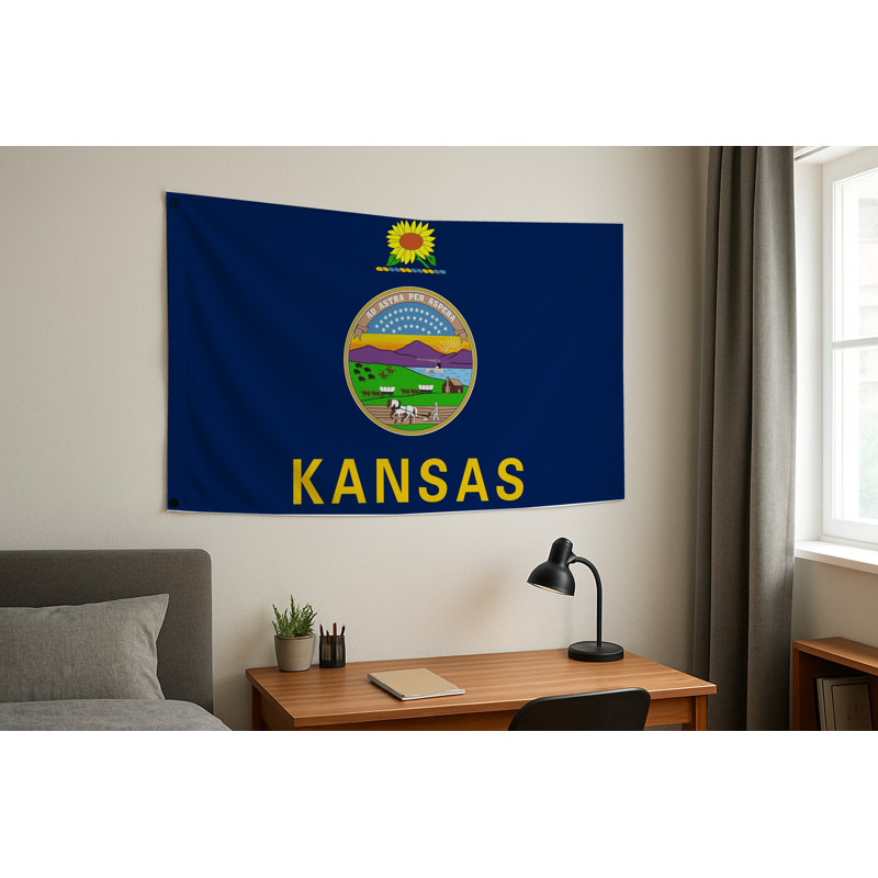 Drapeau de l'État du Kansas - Drapeau