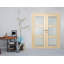 Double porte intérieure française à panneaux en verre manufacturé et en verre givré Avon 3 Lite-93068048-93068055-93068050