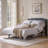 Zero Gravity Adjustable Bed with Upholstered Headboard