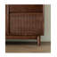 Armoire de rangement polyvalente en bois massif rétro intégrée au mur.-112806126