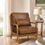 Chaise longue en bois brun clair avec revêtement en tissu et rembourrage en mousse-480829266-480829271
