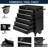 5 Drawer Tool Chest With Wheels,Metal Locking Rolling Tool Box